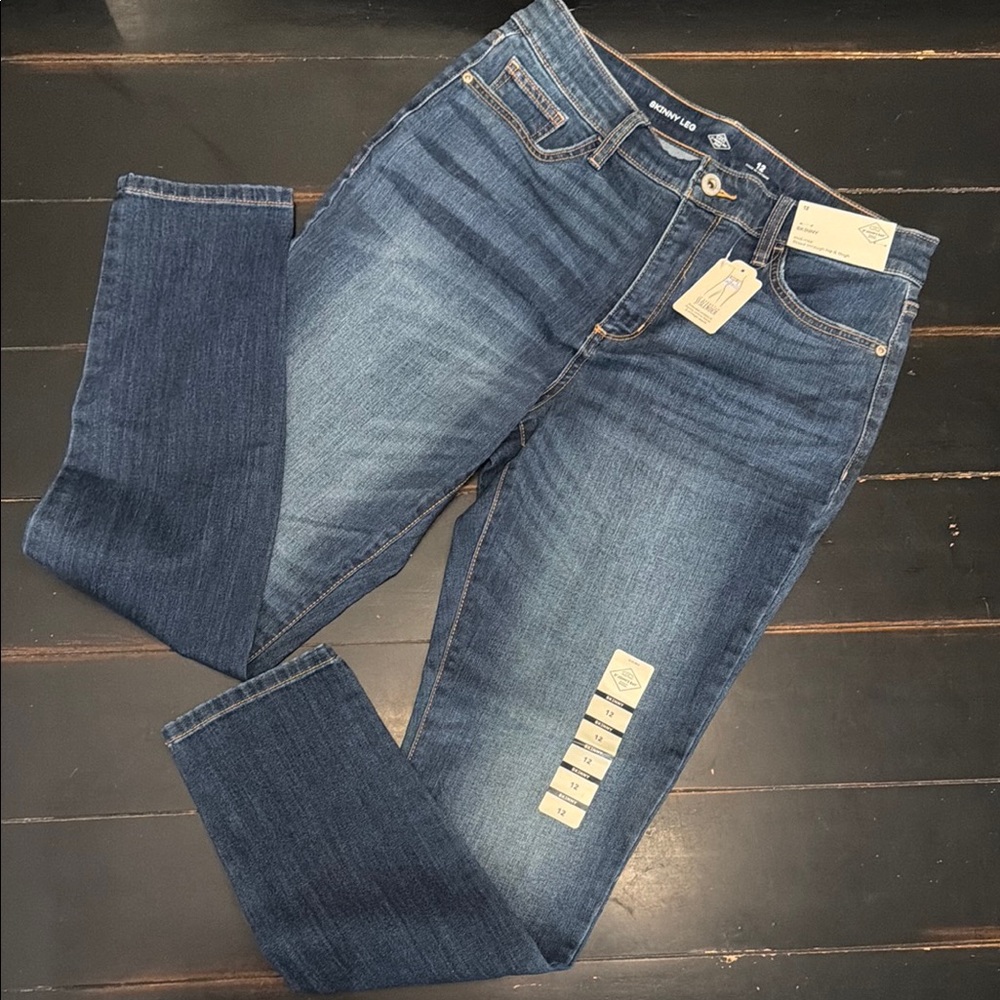 St. John's Bay Deep Indigo Skinny Jeans
